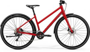Merida crossway urban damesfiets rood
