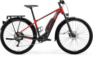 Meride E-bike rood met zwart